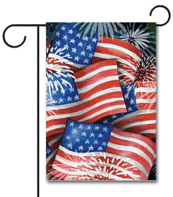 American Flag 4th Of July Patriotic Garden Flag Double Sided 12" x 18" NEW! Home & Garden:Yard, Garden & Outdoor Living:Décor:Flags Cozy Home Treasures